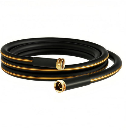 Atlantic Female to Female Heavy Duty Garden Hose 5/8 Inch x 2 ft Black Water Hose Short Connection Leader Hose 2 Foot - Colors A