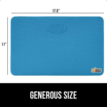 GORILLA GRIP® Extra Thick Patent Pending Supportive Foam Kneeling Pad, Large Cushion Knee Pads for Gardening, Baby Bath Time, Dirt and Water Resistant, Workout and Garden Supplies, 17.5x11, Black