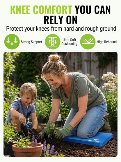 WORKPRO Extra Thick Kneeling Pad, Soft NBR Foam Cushioning for Knee, Large Foam Kneeler Mat for Gardening, Bathing Baby, Exercise, Workout Supplies, 17.5 x 11 x 1.5 in, Black