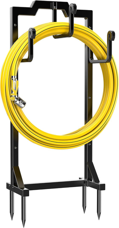 Skycarper Garden Hose Reel Holder Water Hose Hanger Organizer Stand,Black