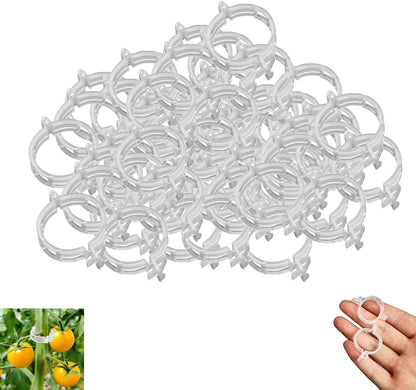 100PCS Plastic Plant Clips, 2026 New Reusable PlantSupport Clip, Plastic Trellis Clip PlantSupport Clips for Climbing Plants, Tomato Grape Vine (100pcs)