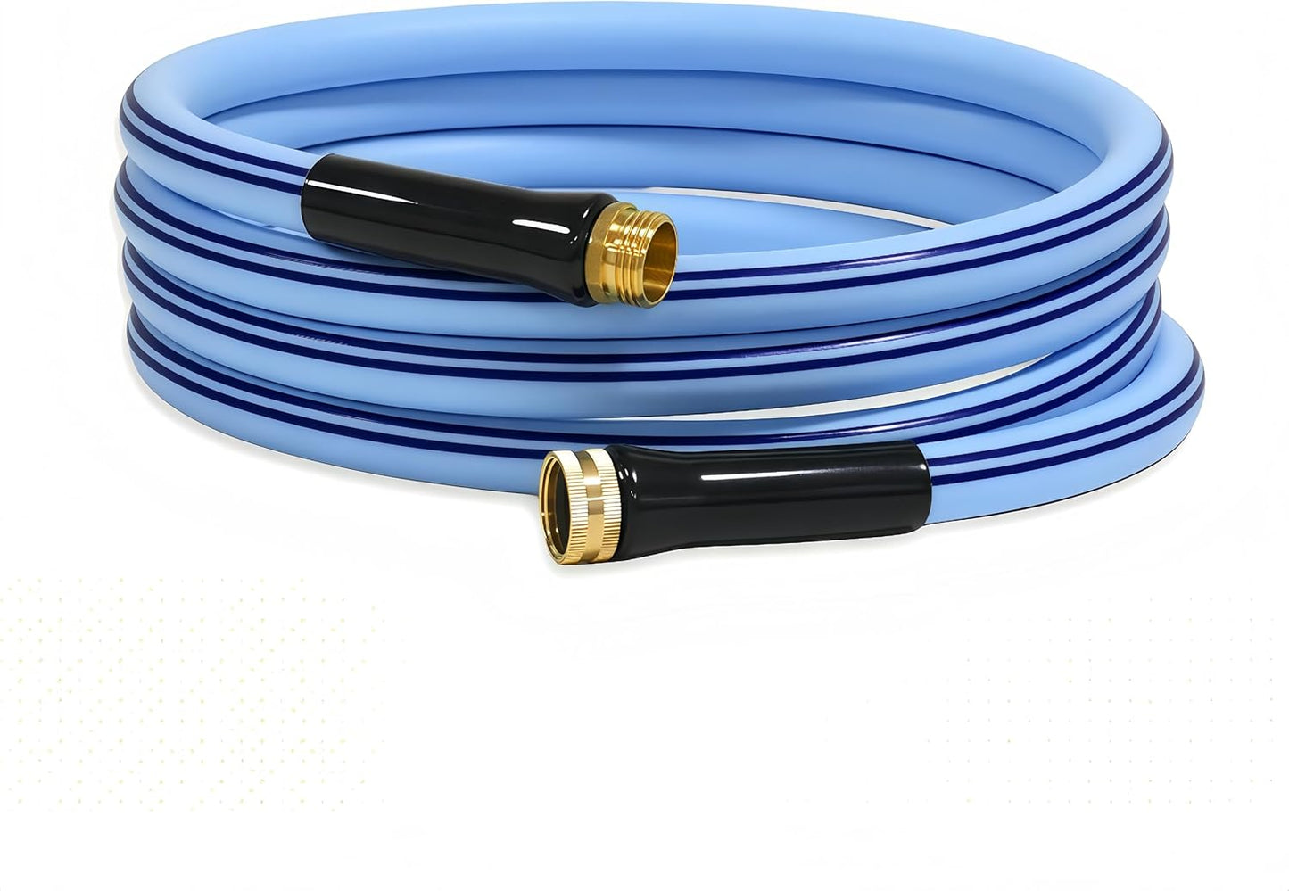 Atlantic Female to Female Heavy Duty Garden Hose 5/8 Inch x 2 ft Black Water Hose Short Connection Leader Hose 2 Foot - Colors A