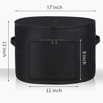 Garden Water Hose Holder Storage Bag Hider, Holds Garden Tools and 150 ft Hose for Indoor,Patio and Warehouse-Black