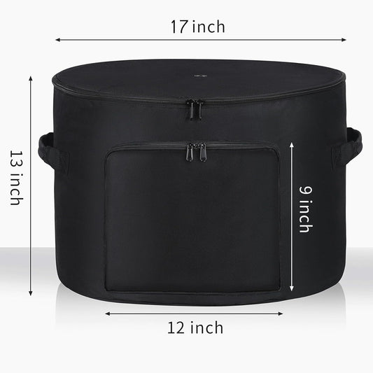 Garden Water Hose Holder Storage Bag Hider, Holds Garden Tools and 150 ft Hose for Indoor,Patio and Warehouse-Black