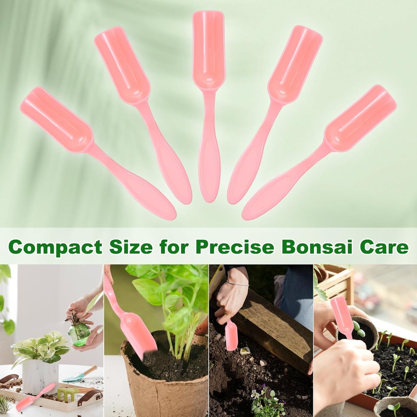M METERXITY 20-Pack Mini Gardening Shovel Spoons, Plastic Garden Soil Scoops for Cultivation Digging Transplanting/Flower Planting/Plant Succulent, Colorful Small Gardening Tools [Multicolor]