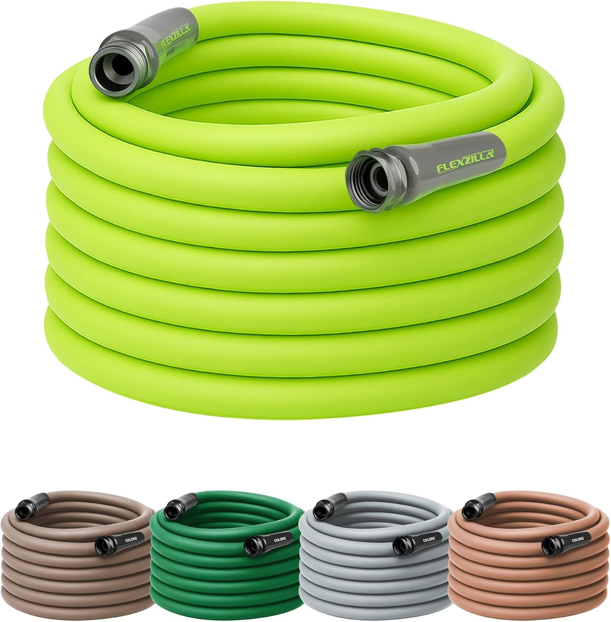 Flexzilla Garden Hose 5/8 in. x 50 ft., Lightweight All-Weather Water Hose, Durable and Flexible, Leak-Free Connections