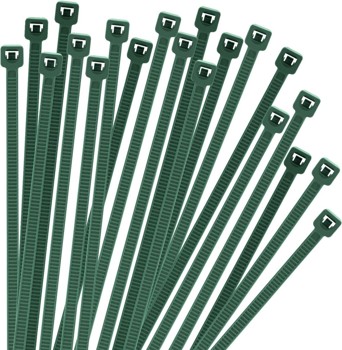 Armpow 8 Inch Garden Green Zip Tie 1000 PCS, 40 Lbs - Small to Medium Zip Tie, Nylon PA66 UV Resistant Cable Tie Heavy Duty for Indoor and Outdoor Use - Ideal for bundling and securing objects
