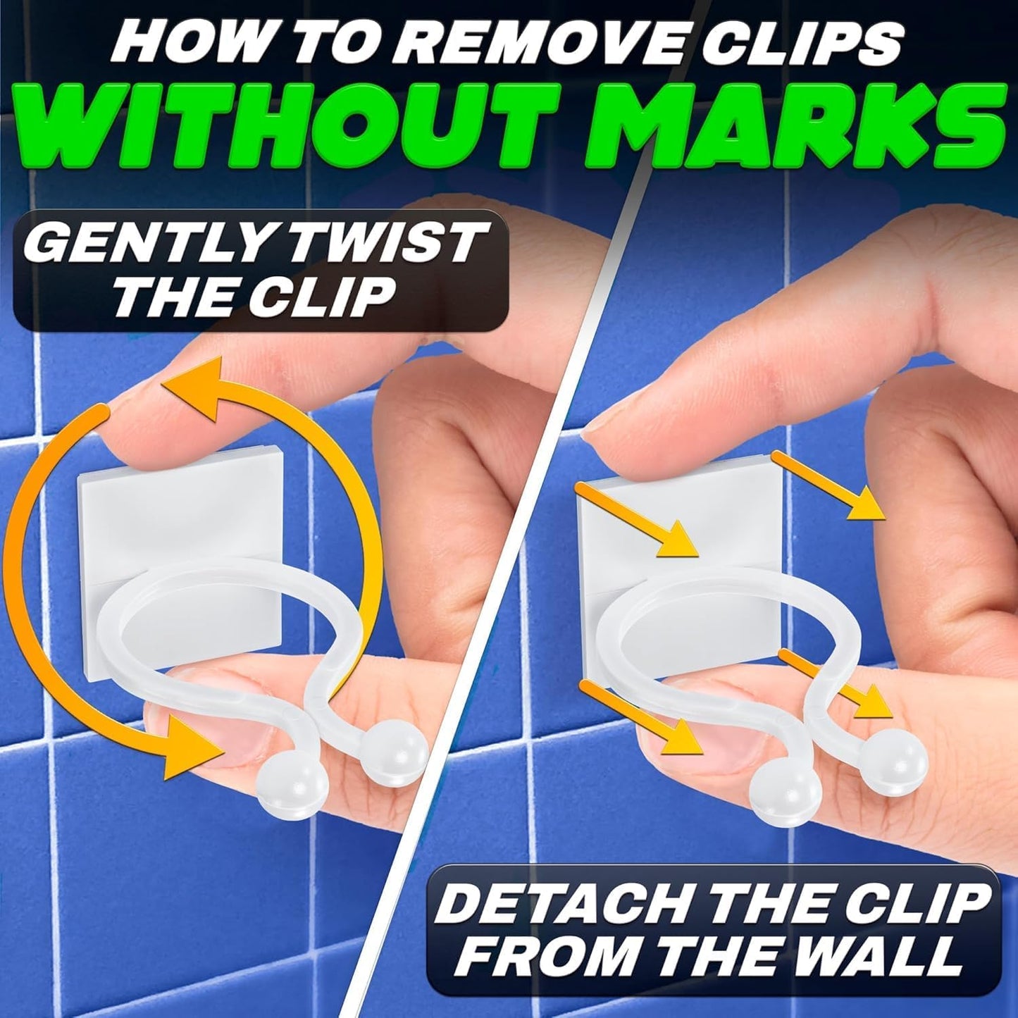 Plant Wall Clips for Climbing Plants 110 Pcs - Pothos Plant Climber Support, Large, Medium, Small Sizes Wall Clips for Support, Strong Self-Adhesive, For Indoor Plants, Cable Management & Plant Holder