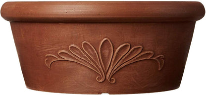 Arcadia Garden Products PSW TA30TP Plastic/Stone/Wood Composite Bulb Pan – No Drainage Hole (Drillable), Planter Bowl for Succulents, Bonsai, Fairy Gardens, Herbs,12-Inch, Taupe
