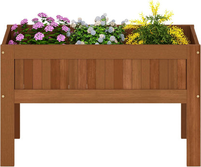 Furinno FG17478 Tioman Outdoor Patio Furniture Hardwood Potting Bench, Natural