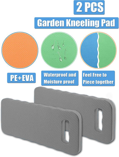 YWSHF 2 PCS Garden Kneeling Pad,Knee Mat Waterproof Foam Knee Pads for Gardening,Cleaning,Baby Bath,Yoga,Praying and Exercise 15.745'' x 7.09'' x 0.79''