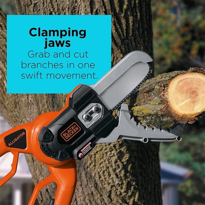BLACK+DECKER 20V MAX* Alligator Lopper Cordless Chainsaw, Tool Only (LLP120B)