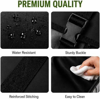 Expandable Garden Hose Holder, Water Hose Organizer, Heavy Duty Self Draining Hose Storage Container, Outdoor Sprinkler Storage Bag for Garden Tools