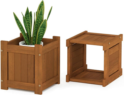 Furinno FG17478 Tioman Outdoor Patio Furniture Hardwood Potting Bench, Natural