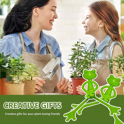 (5Pcs) Frog Plant Stand, Frog Plant Holder, Flower Pot Hugger Plant Climbing Fixture Clips, Cute & Stable Support, Make Your Plants Stand More Upright, For Indoor, Outdoor