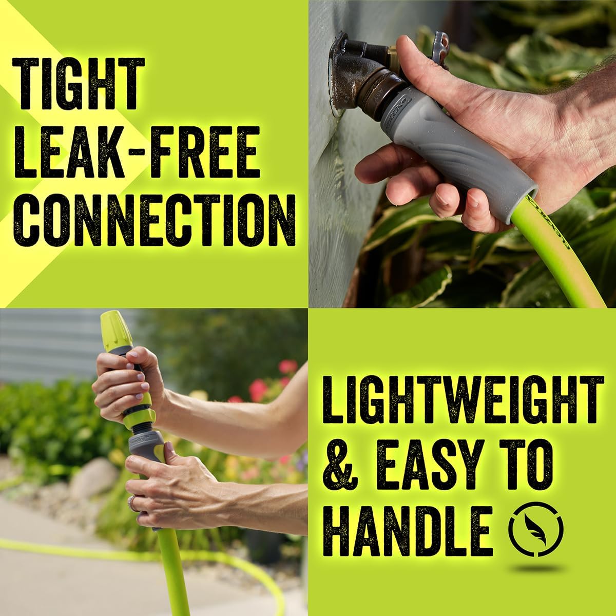 Flexzilla Garden Hose 5/8 in. x 50 ft., Lightweight All-Weather Water Hose, Durable and Flexible, Leak-Free Connections