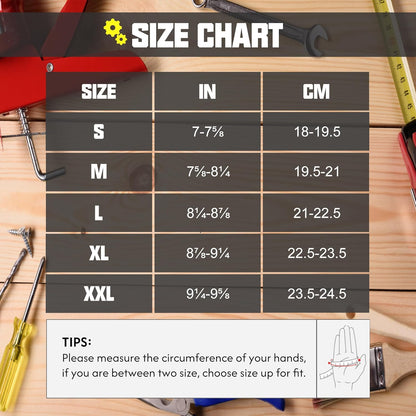 Work Gloves for Men & Women, Utility Mechanic Working Gloves Touch Screen, Flexible Gardening Gloves for Yard