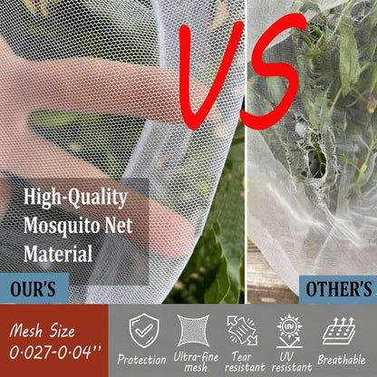 Fruit Tree Netting, Plant Protection Cover for Garden Trees and Shrubs (2pcs 3.9 * 5.2FT)