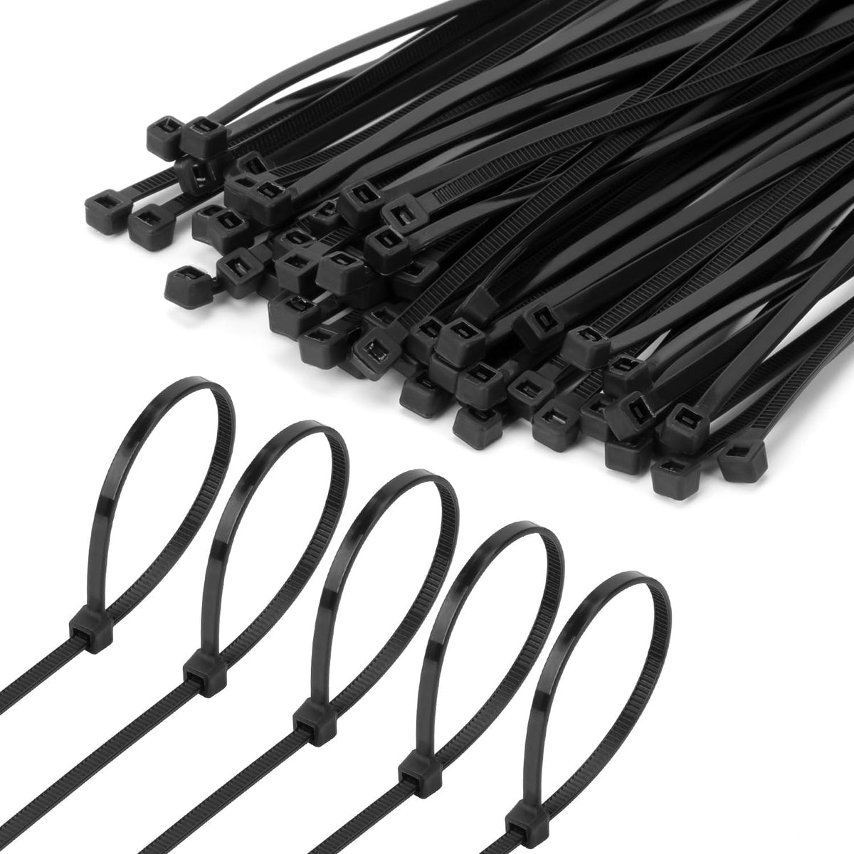 Armpow 8 Inch Garden Green Zip Tie 1000 PCS, 40 Lbs - Small to Medium Zip Tie, Nylon PA66 UV Resistant Cable Tie Heavy Duty for Indoor and Outdoor Use - Ideal for bundling and securing objects