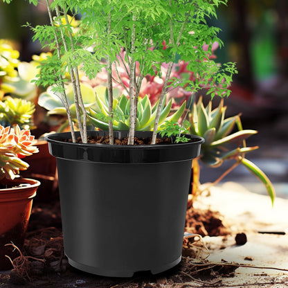 5 Gallon Nursery Pots (10-Pack) + 50ft Garden Hose with Spray Nozzle + 3-in-1 Soil Tester for Moisture/Light/pH | All-in-One Gardening Kit for Indoor/Outdoor Plants, Gardening Gifts for Women