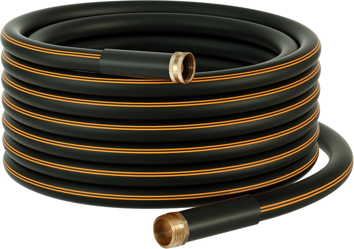 Atlantic Female to Female Heavy Duty Garden Hose 5/8 Inch x 2 ft Black Water Hose Short Connection Leader Hose 2 Foot - Colors B