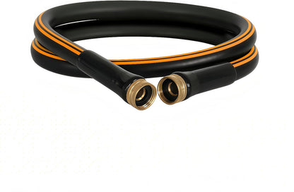 Atlantic Female to Female Heavy Duty Garden Hose 5/8 Inch x 2 ft Black Water Hose Short Connection Leader Hose 2 Foot - Colors C
