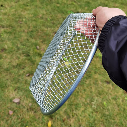 2PCS YUEBM Gardening Sand Soil Compost Sifter Perfect for 5 Gallon Bucket, 1/4 Inch Mesh, 1/8 Inch Mesh