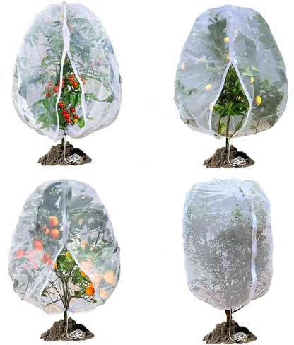 Fruit Tree Netting, Plant Protection Cover for Garden Trees and Shrubs (2pcs 3.9 * 5.2FT)