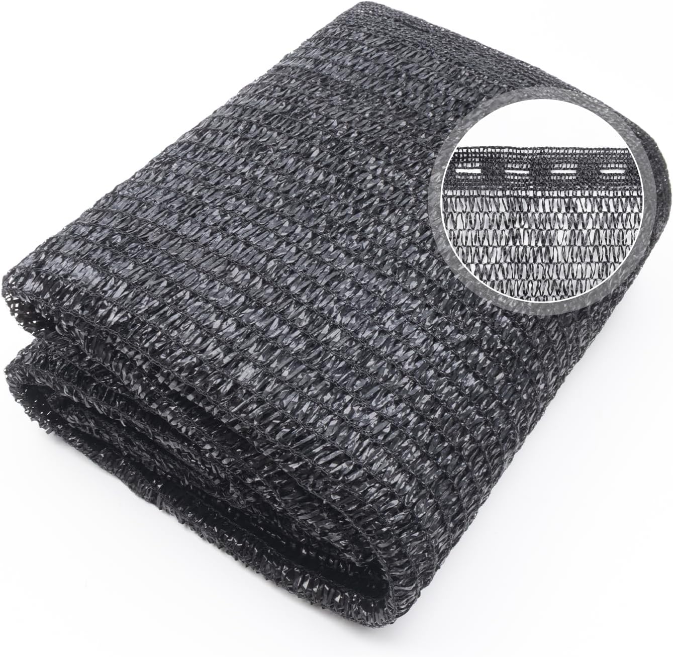 Cool Area 55% 6.5x10ft Sunblock Shade Cloth Cover Mesh UV Resistant Net for Garden Flower Plant Greenhouse, Black