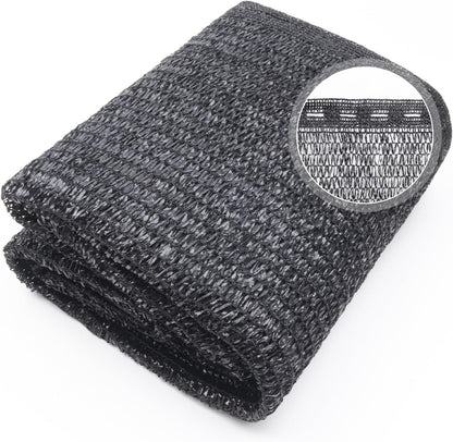 Cool Area 55% 6.5x10ft Sunblock Shade Cloth Cover Mesh UV Resistant Net for Garden Flower Plant Greenhouse, Black