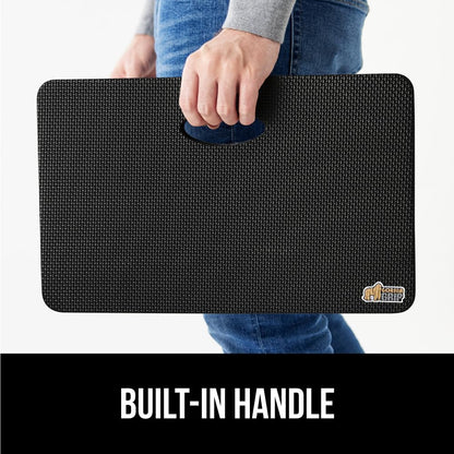 GORILLA GRIP® Extra Thick Patent Pending Supportive Foam Kneeling Pad, Large Cushion Knee Pads for Gardening, Baby Bath Time, Dirt and Water Resistant, Workout and Garden Supplies, 17.5x11, Black