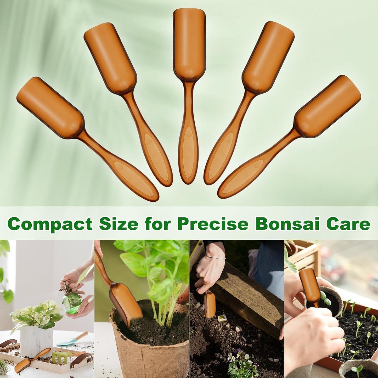 M METERXITY 20-Pack Mini Gardening Shovel Spoons, Plastic Garden Soil Scoops for Cultivation Digging Transplanting/Flower Planting/Plant Succulent, Colorful Small Gardening Tools [Multicolor]