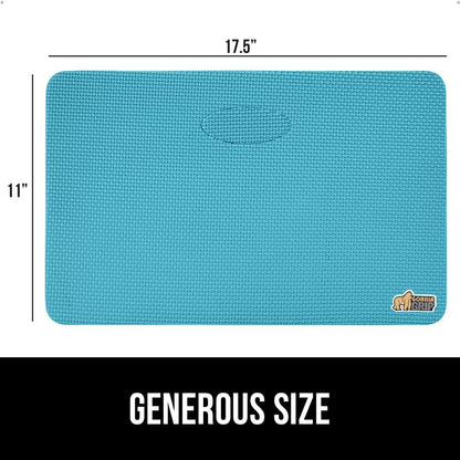 GORILLA GRIP® Extra Thick Patent Pending Supportive Foam Kneeling Pad, Large Cushion Knee Pads for Gardening, Baby Bath Time, Dirt and Water Resistant, Workout and Garden Supplies, 17.5x11, Black