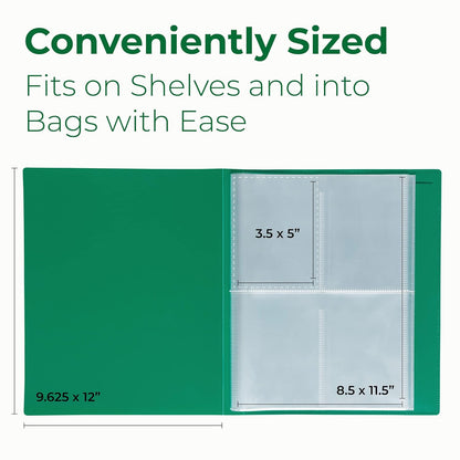 Samsill 50 Pack Heavy Weight 4 Pocket Garden Seeds Storage Clear Sheet Protectors, Seed Organizer, Each Pocket Measures 3.5" x 5.25", Fits in Standard 3 Ring Binder