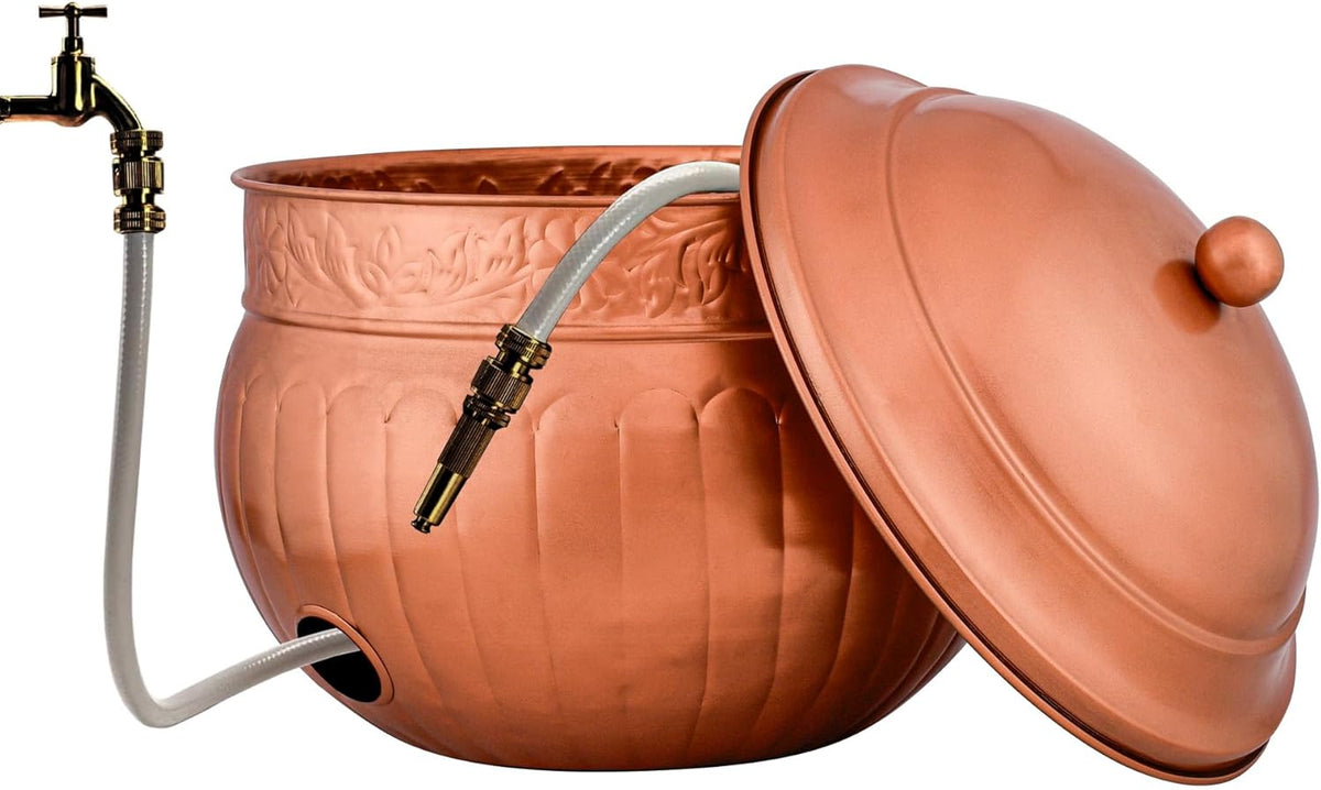 Hose Storage Pot for Outside