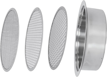 Soil Sifter for Rocks with 3 Sieve Mesh-Sifting Pan for Garden
