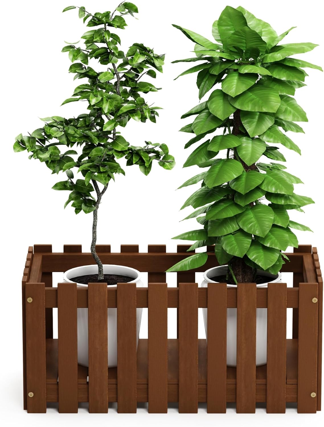 Furinno FG17478 Tioman Outdoor Patio Furniture Hardwood Potting Bench, Natural