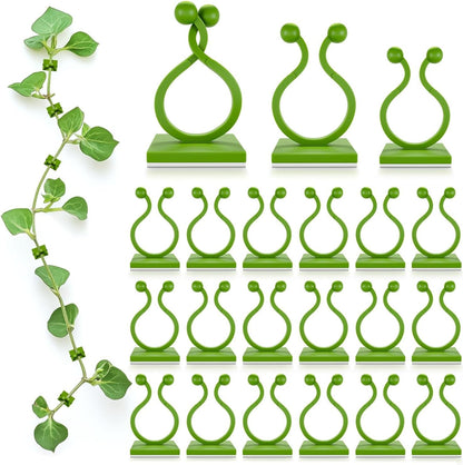 Plant Wall Clips for Climbing Plants 110 Pcs - Pothos Plant Climber Support, Large, Medium, Small Sizes Wall Clips for Support, Strong Self-Adhesive, For Indoor Plants, Cable Management & Plant Holder