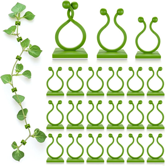 Plant Wall Clips for Climbing Plants 110 Pcs - Pothos Plant Climber Support, Large, Medium, Small Sizes Wall Clips for Support, Strong Self-Adhesive, For Indoor Plants, Cable Management & Plant Holder