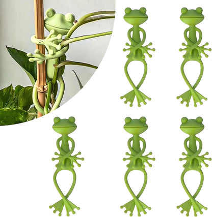 5PCS Frog Plant Stand Frog Plant Supports Holder Plant Climbing Fixture Clips 2026 New Multipurpose Frog Plant Vine Traction for Garden Flower Pot Decor Planter Gift