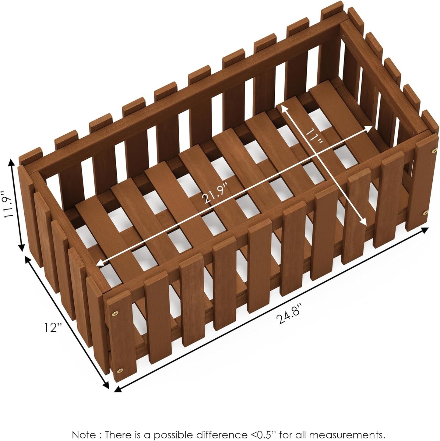 Furinno FG17478 Tioman Outdoor Patio Furniture Hardwood Potting Bench, Natural