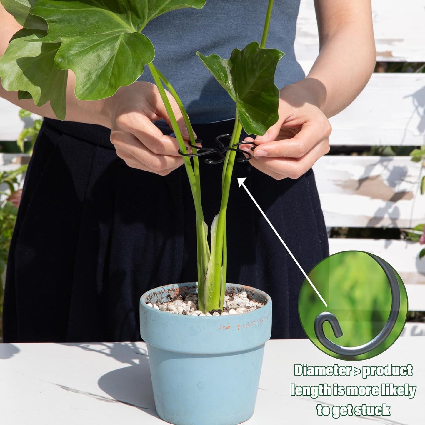 5PCS Monstera Plant Support Hook - 4.1 * 4.4IN Stem Holder