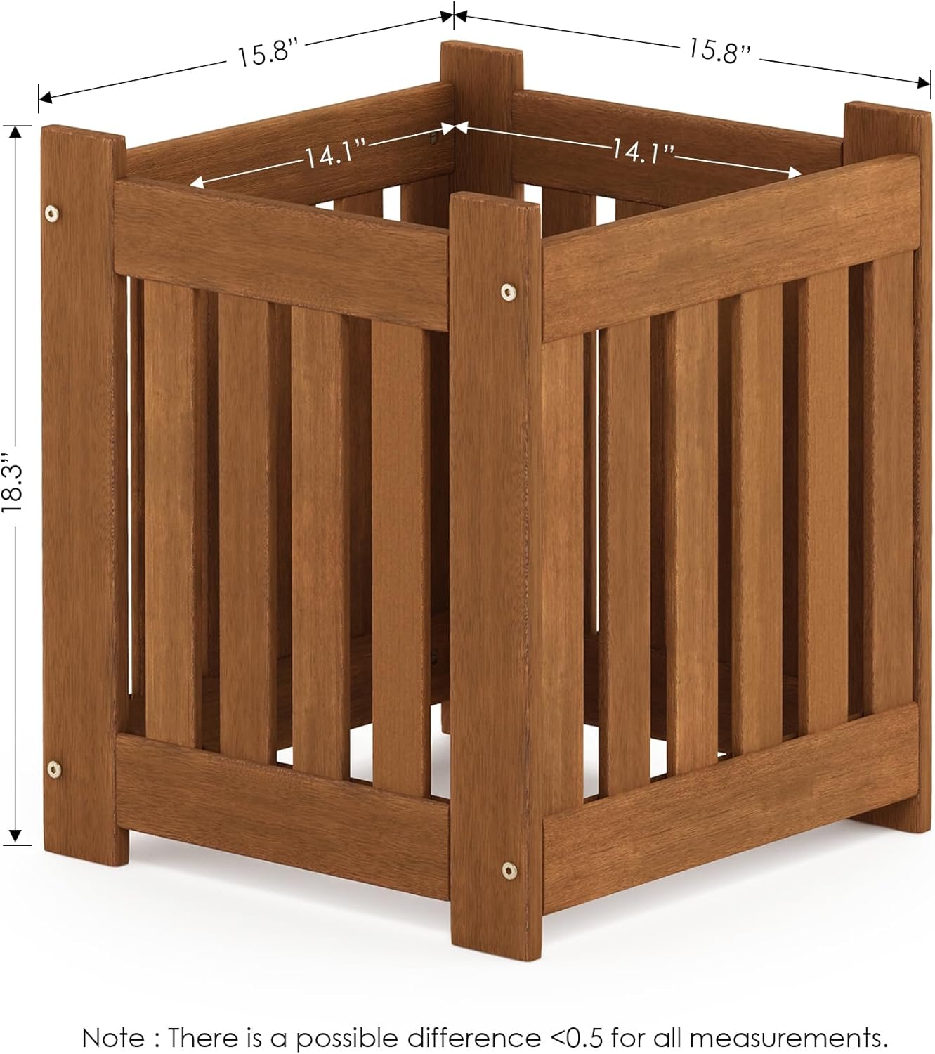 Furinno FG17478 Tioman Outdoor Patio Furniture Hardwood Potting Bench, Natural