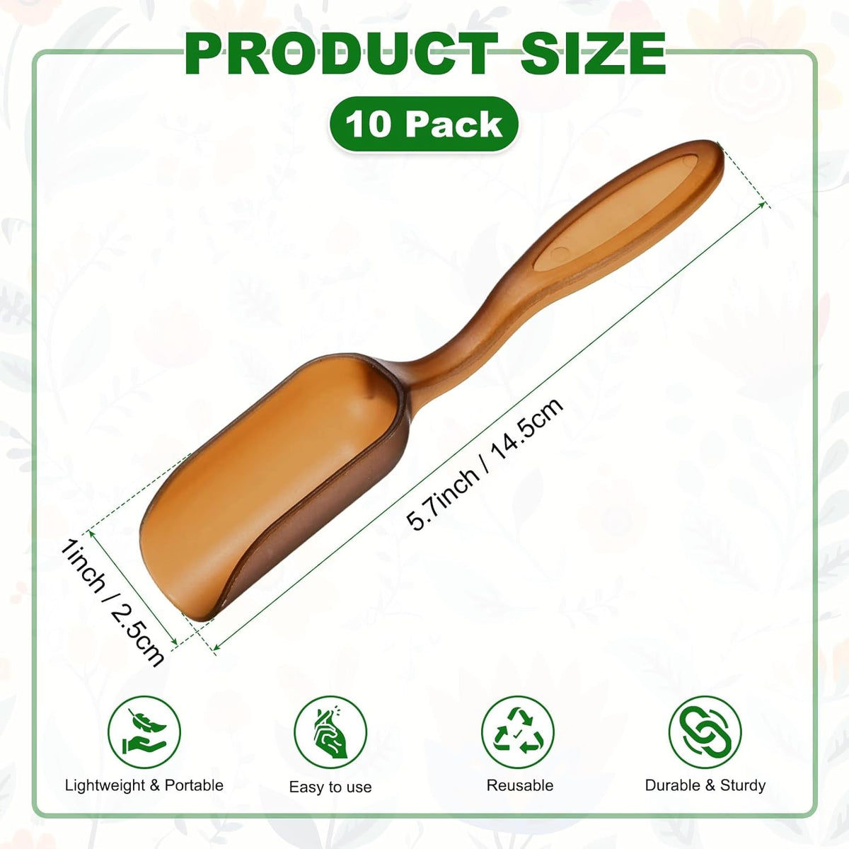 M METERXITY 20-Pack Mini Gardening Shovel Spoons, Plastic Garden Soil Scoops for Cultivation Digging Transplanting/Flower Planting/Plant Succulent, Colorful Small Gardening Tools [Multicolor]