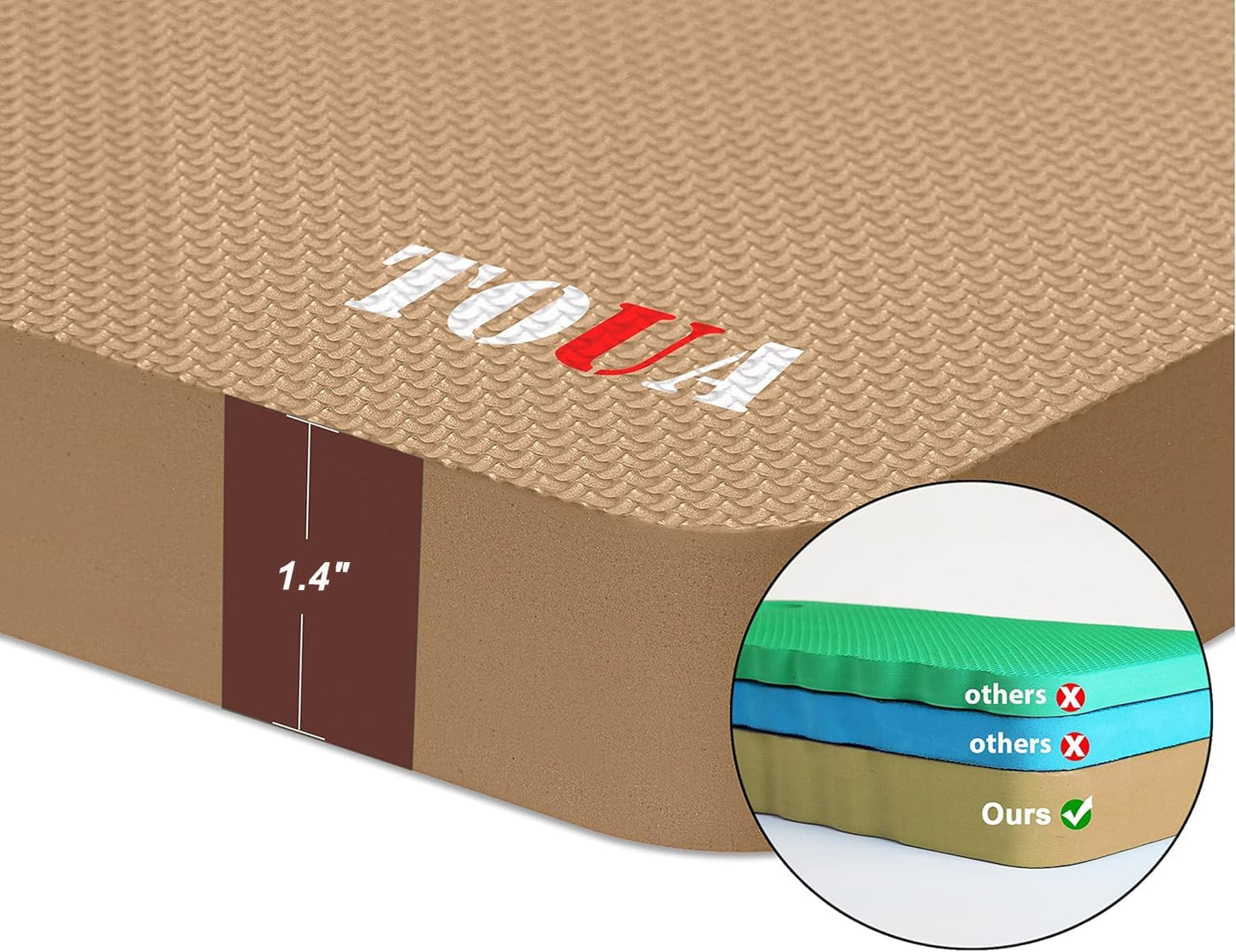 Kneeling Pad Thick Extra Large High Density Foam Comfort Kneeling Pad for Work Gardening Yoga Exercise Garden Knee Pad, 1 Pack