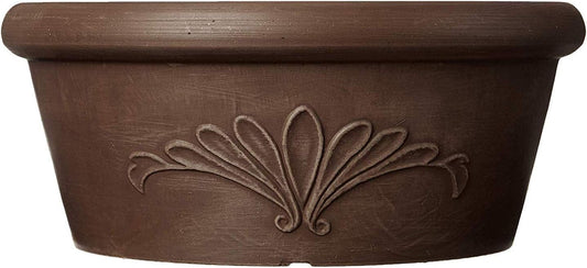 Arcadia Garden Products PSW TA30TP Plastic/Stone/Wood Composite Bulb Pan – No Drainage Hole (Drillable), Planter Bowl for Succulents, Bonsai, Fairy Gardens, Herbs,12-Inch, Taupe