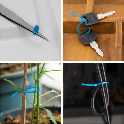 Armpow 8 Inch Garden Green Zip Tie 1000 PCS, 40 Lbs - Small to Medium Zip Tie, Nylon PA66 UV Resistant Cable Tie Heavy Duty for Indoor and Outdoor Use - Ideal for bundling and securing objects