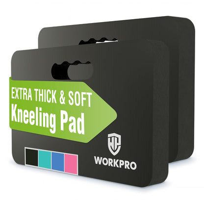 WORKPRO Extra Thick Kneeling Pad, Soft NBR Foam Cushioning for Knee, Large Foam Kneeler Mat for Gardening, Bathing Baby, Exercise, Workout Supplies, 17.5 x 11 x 1.5 in, Black