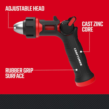Craftsman Heavy-Duty 8-Pattern Garden Hose Nozzle CMXMWBB16639
