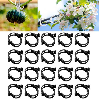 Plant Support Clips Reusable Garden Clips, Secured Plastic Plant Clips, Tomato Support Clips for String Trellis for Climbing Plants Outdoor Indoor Plant Flowers Stem Vine Fixing Clips (50, Green)